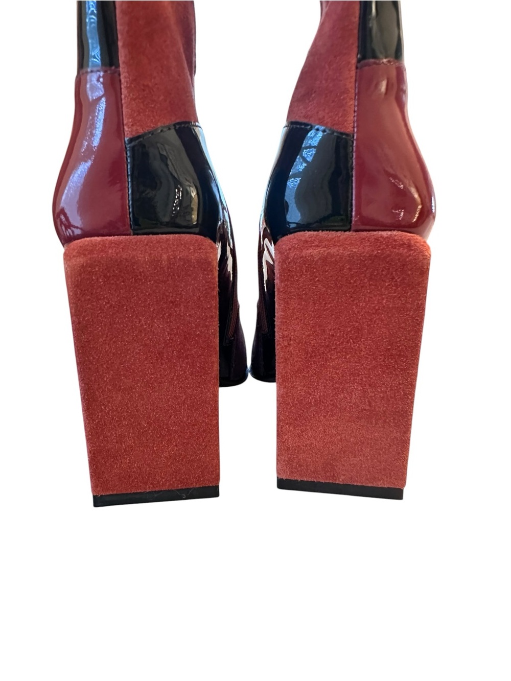 Jeffrey Campbell Anthropologie Lightspeed patchwork boots size 7 - Picture 5 of 11